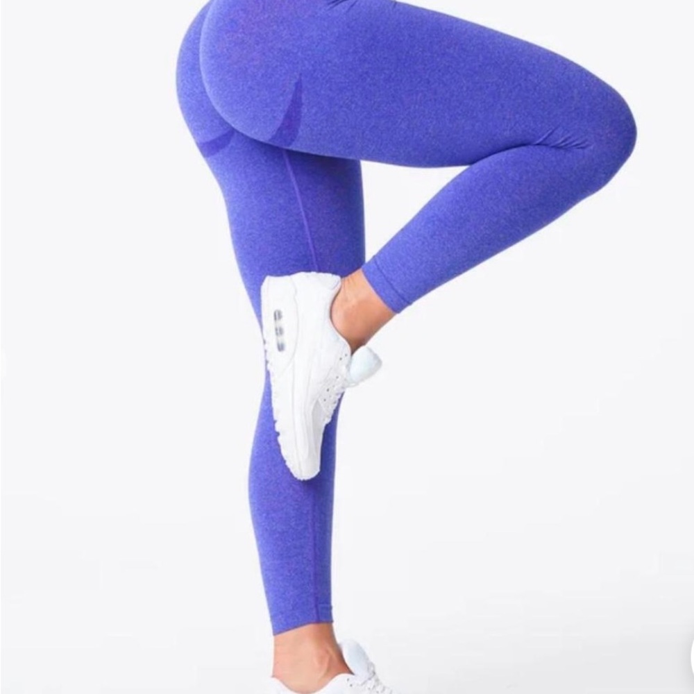 NVGTN Contour  Seamless Leggings  Electric Blue/ Purple. Size S. New Without Tag